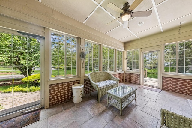 6 Old Timber Ln, Palos Park, IL 60464 - sunroom / solarium with ceiling fan