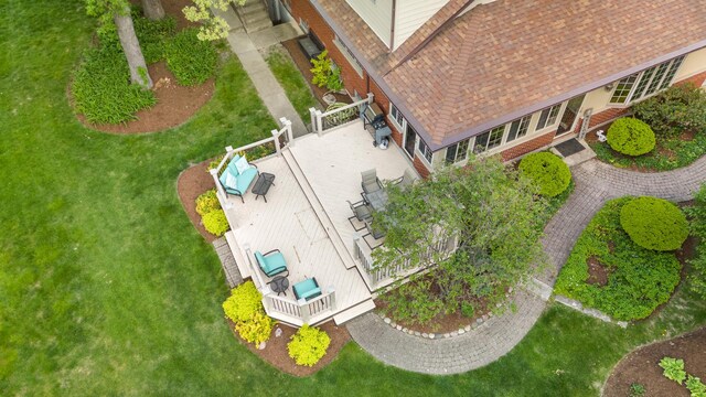 6 Old Timber Ln, Palos Park, IL 60464 - aerial view of property and surrounding area