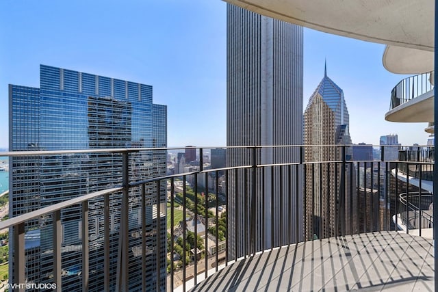 225 N Columbus Dr Unit 6006, Chicago, IL 60601 - balcony featuring a view of city