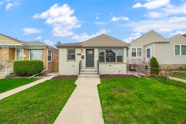 3946 N Oleander Ave, Chicago, IL 60634 - view of front of house featuring stone siding