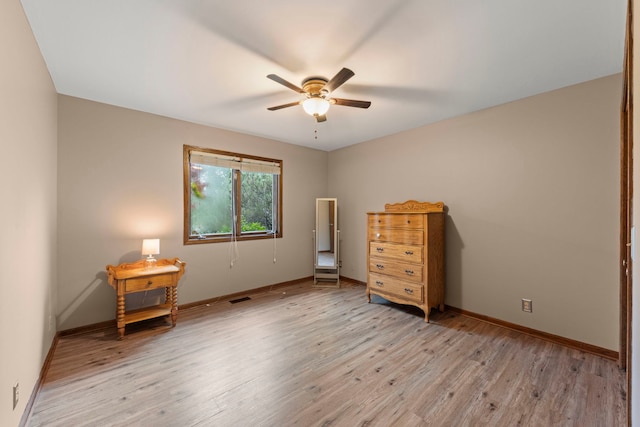 608 61st St, Lisle, IL 60532 - bedroom featuring light wood-type flooring and ceiling fan