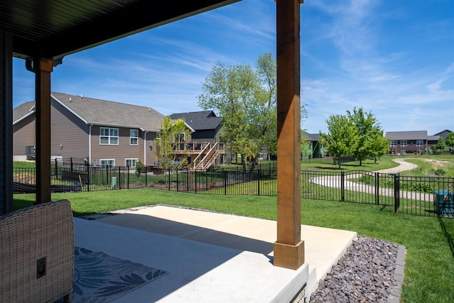 1172 Hershey Rd, Normal, IL 61761 - view of patio featuring a residential view