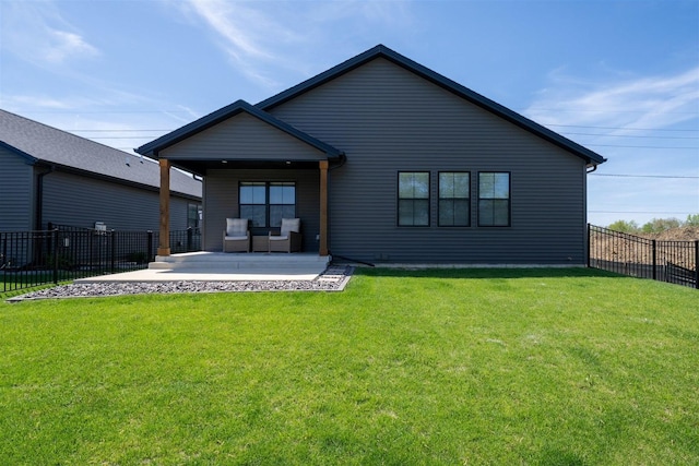 1172 Hershey Rd, Normal, IL 61761 - back of property featuring a patio and outdoor lounge area