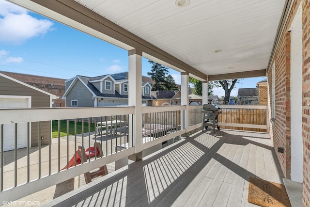 7337 N Mcvicker Ave, Chicago, IL 60646 - deck with a residential view and grilling area