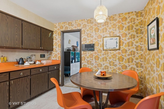 S070 River Ln, Winfield, IL 60190 - dining space featuring wallpapered walls
