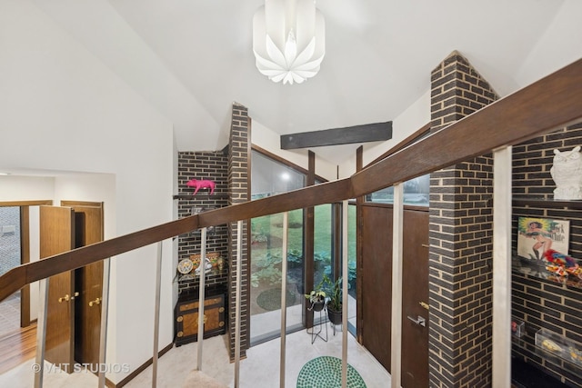 S070 River Ln, Winfield, IL 60190 - stairway featuring a fireplace