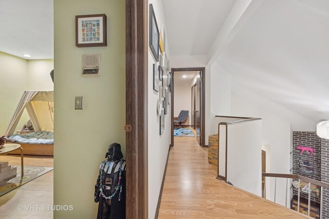S070 River Ln, Winfield, IL 60190 - hall with light wood-style flooring and an upstairs landing