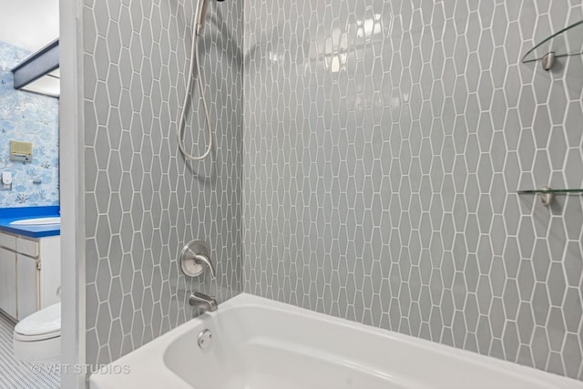 S070 River Ln, Winfield, IL 60190 - bathroom featuring toilet and shower / washtub combination