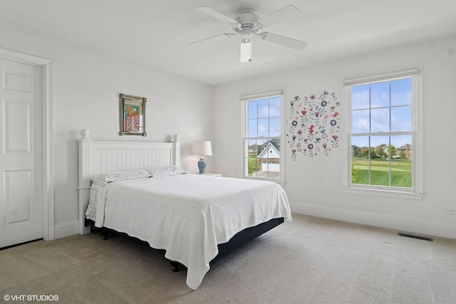 11 Crystal Downs Dr, Hawthorn Woods, IL 60047 - bedroom featuring light carpet and ceiling fan