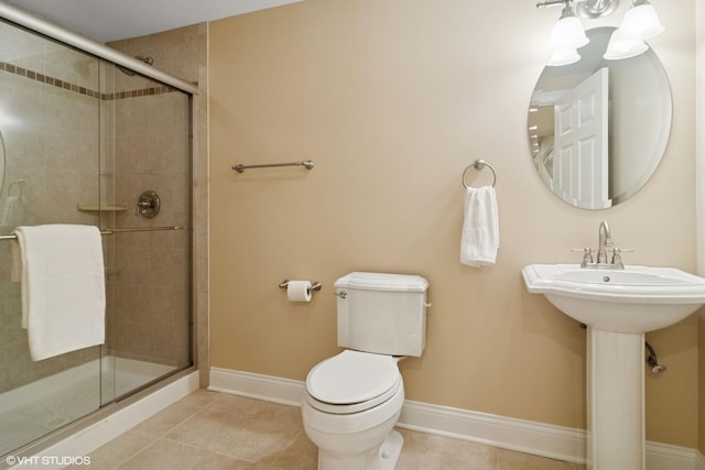 11 Crystal Downs Dr, Hawthorn Woods, IL 60047 - full bath with tile patterned floors and a stall shower