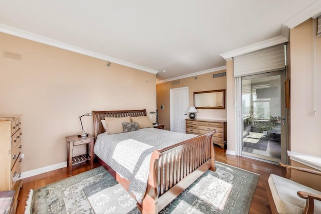 25 E Superior St Unit 2501, Chicago, IL 60611 - bedroom featuring wood finished floors, crown molding, and baseboards
