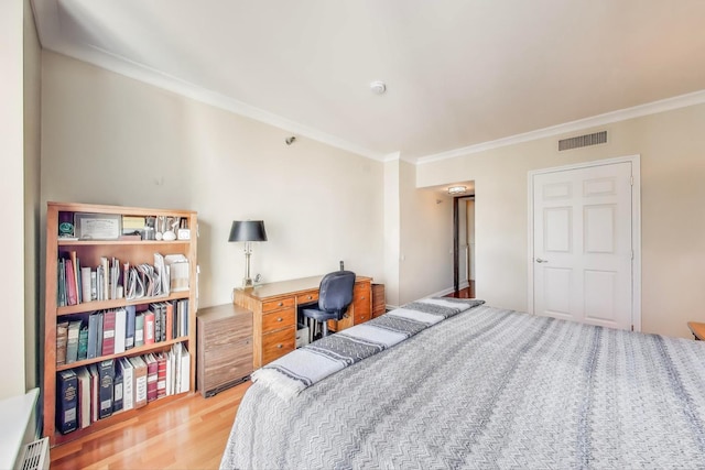 25 E Superior St Unit 2501, Chicago, IL 60611 - bedroom featuring crown molding and wood finished floors