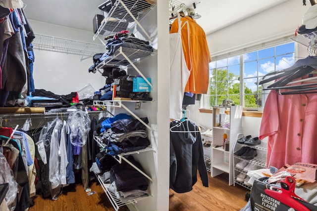 2105 Primrose Dr, Plainfield, IL 60586 - walk in closet with wood finished floors