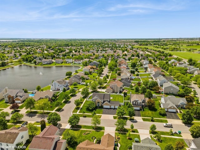 1701 Wintercrest Ln, Shorewood, IL 60404 - aerial perspective of suburban area with a nearby body of water