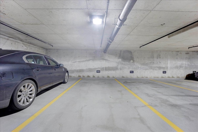 view of parking deck