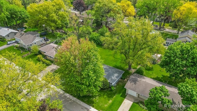 aerial perspective of suburban area