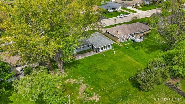 view from above of property