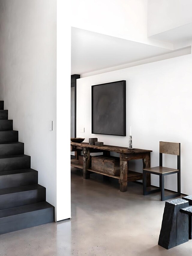 3845 S Winchester Ave, Chicago, IL 60609 - stairs featuring concrete flooring