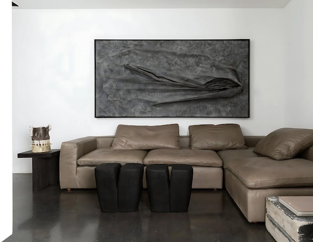 3845 S Winchester Ave, Chicago, IL 60609 - living area with concrete floors