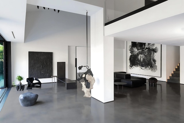 3845 S Winchester Ave, Chicago, IL 60609 - common area featuring a towering ceiling and stairs