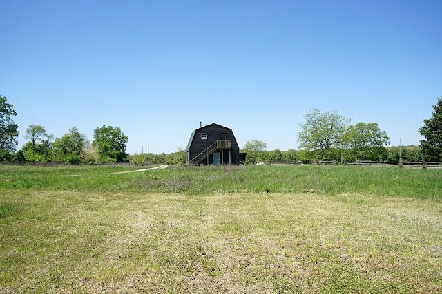 3526 E 2179th Rd, Ottawa, IL 61350 - view of yard with a barn, an outdoor structure, and a view of rural / pastoral area