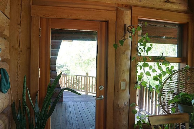3526 E 2179th Rd, Ottawa, IL 61350 - doorway with wood-type flooring