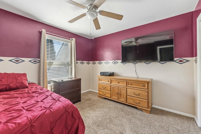 2124 Northwood Dr, Belvidere, IL 61008 - bedroom featuring light carpet and a ceiling fan