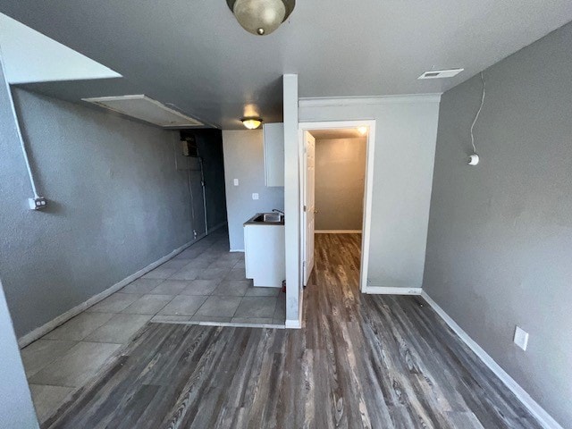 12256 S Union Ave, Chicago, IL 60628 - finished below grade area with wood finished floors and baseboards
