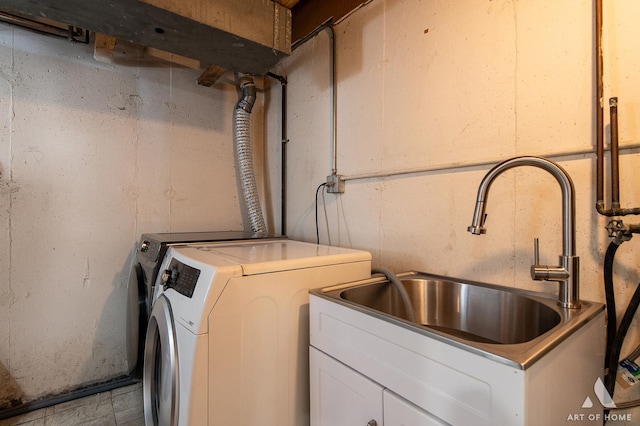 laundry area featuring independent washer and dryer