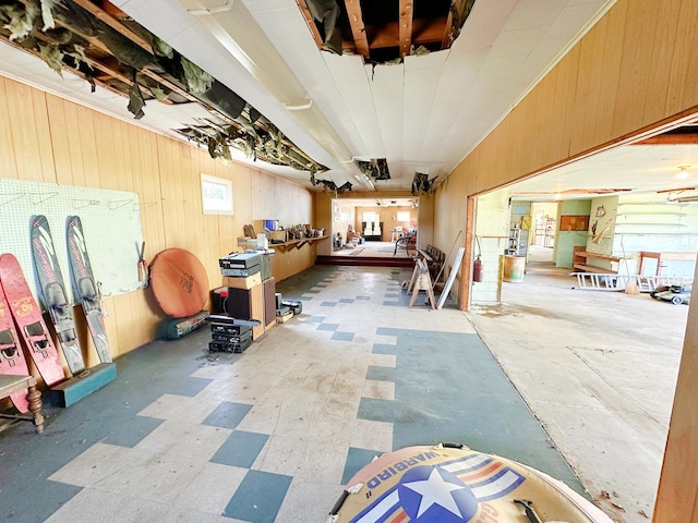 925 N Otter Creek Rd, Streator, IL 61364 - misc room featuring wood walls