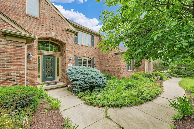 4410 Southford Trace Dr, Champaign, IL 61822 - doorway to property with brick siding