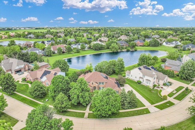 4410 Southford Trace Dr, Champaign, IL 61822 - aerial perspective of suburban area featuring a large body of water