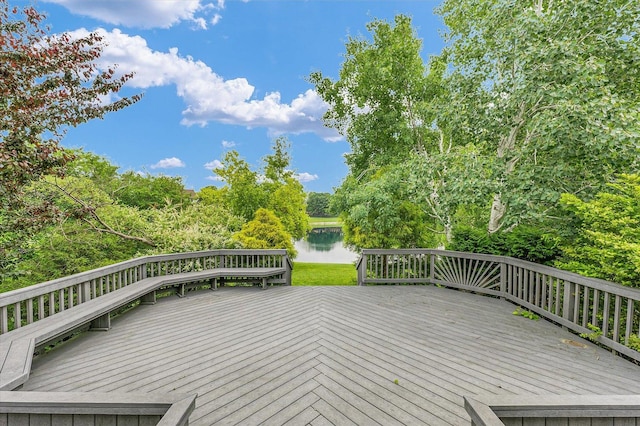 4410 Southford Trace Dr, Champaign, IL 61822 - wooden deck featuring a water view