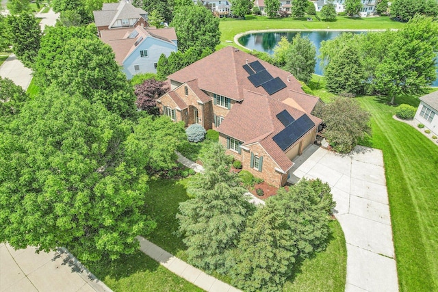 4410 Southford Trace Dr, Champaign, IL 61822 - aerial perspective of suburban area with a nearby body of water