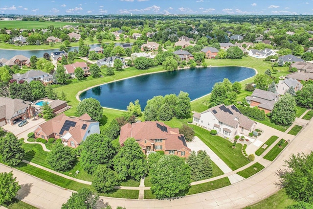 4410 Southford Trace Dr, Champaign, IL 61822 - aerial view of residential area featuring a large body of water