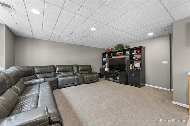 9 Laurel Valley Ct, Lake In The Hills, IL 60156 - carpeted living room with recessed lighting and baseboards