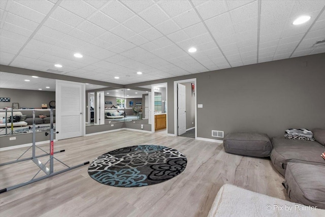 9 Laurel Valley Ct, Lake In The Hills, IL 60156 - living room featuring light wood finished floors and recessed lighting