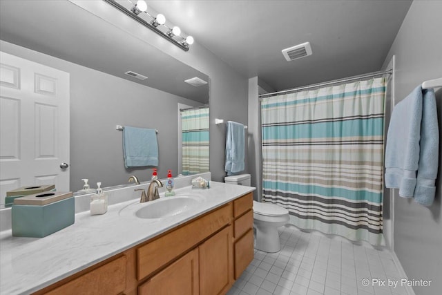 9 Laurel Valley Ct, Lake In The Hills, IL 60156 - full bathroom with vanity, tile patterned flooring, and a shower with shower curtain