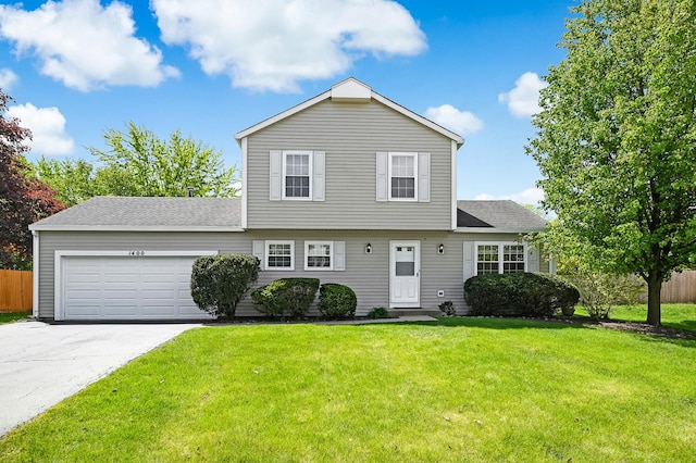 1400 Carleton Ave, Naperville, IL 60565 - view of front of home with a garage, driveway, and roof with shingles