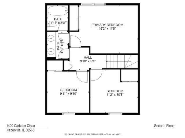 1400 Carleton Ave, Naperville, IL 60565 - room layout