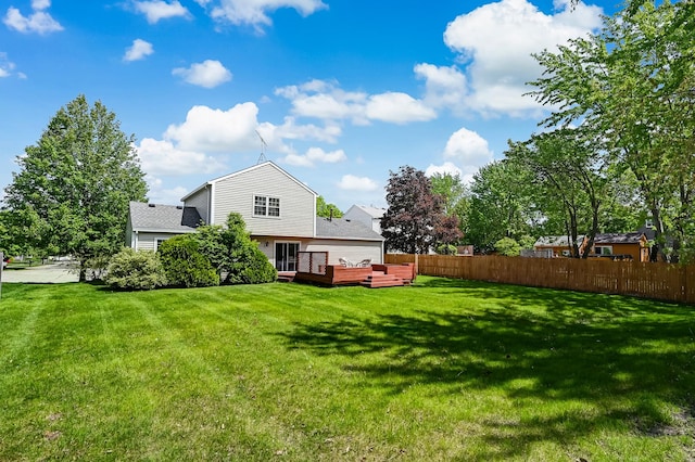 1400 Carleton Ave, Naperville, IL 60565 - view of yard with a wooden deck
