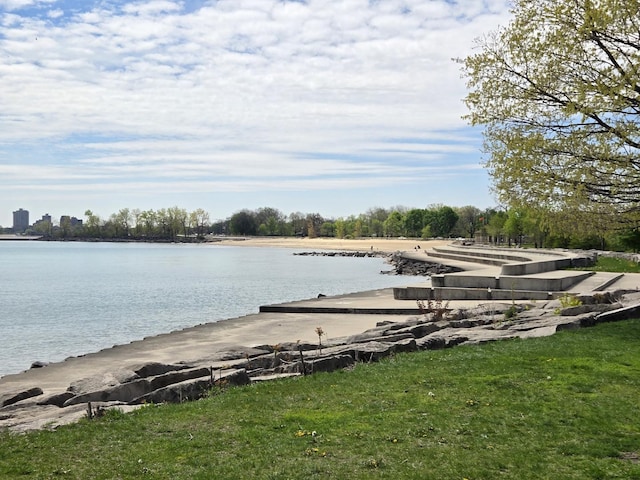 6137 S Kimbark Ave Unit 1, Chicago, IL 60637 - water view featuring a boat ramp and a dock
