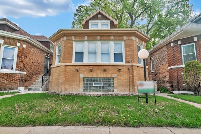 8107 S Princeton Ave, Chicago, IL 60620 - view of front of home with brick siding and a front lawn