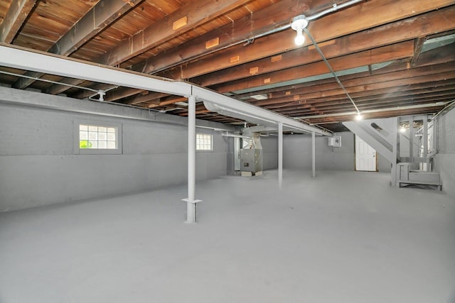 8107 S Princeton Ave, Chicago, IL 60620 - below grade area with stairway and heating unit