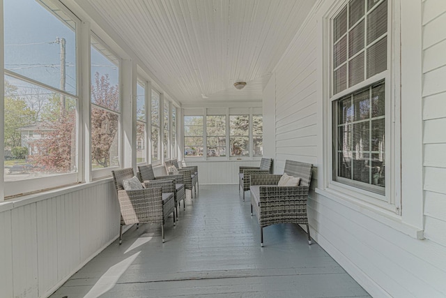 view of sunroom / solarium