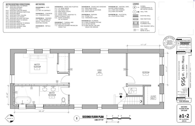 956 W 18th Pl, Chicago, IL 60608 - floor plan / room layout