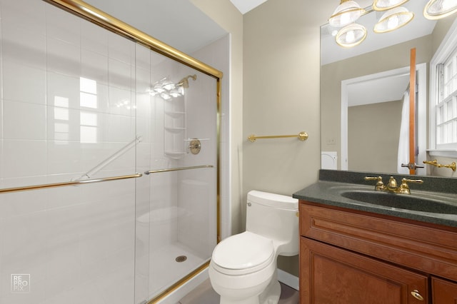 1532 Chat Ct, Naperville, IL 60565 - full bathroom with a shower stall, toilet, and vanity