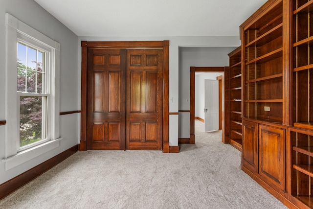 201 E Court St, Paris, IL 61944 - bedroom with light colored carpet, multiple windows, and baseboards