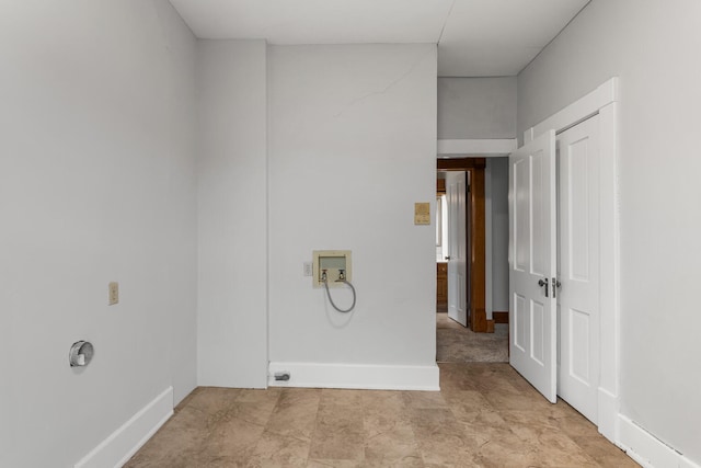 201 E Court St, Paris, IL 61944 - laundry area with hookup for a washing machine and baseboards