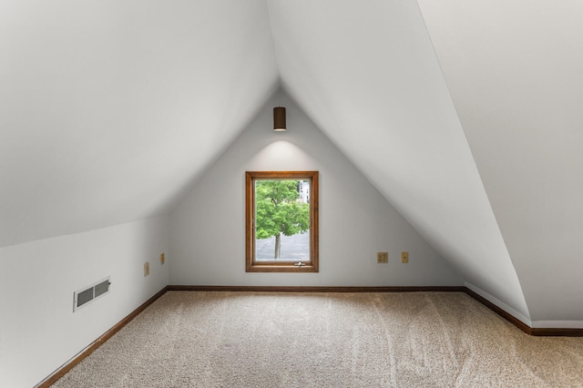 201 E Court St, Paris, IL 61944 - bonus room with carpet floors, lofted ceiling, and baseboards